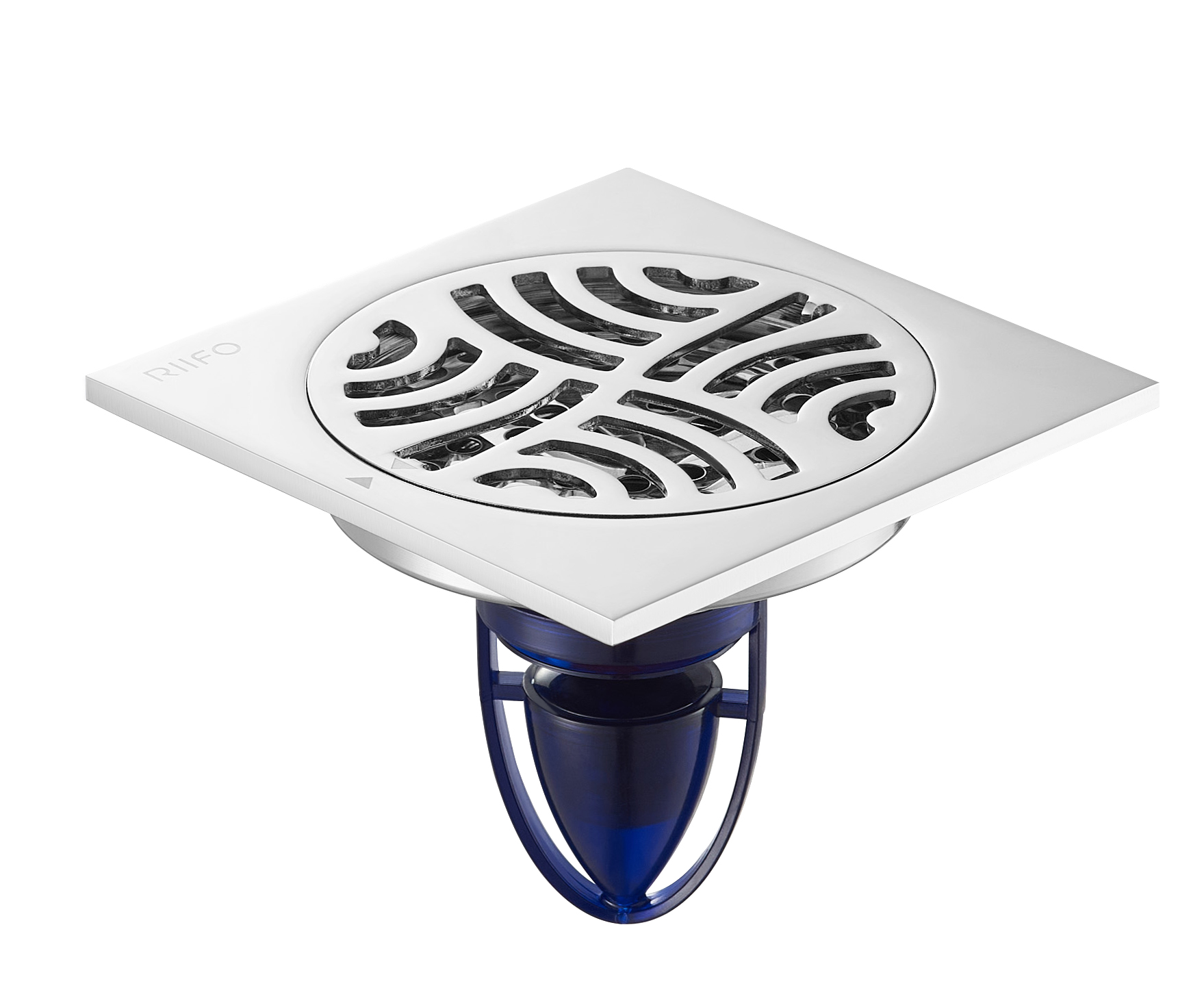 不锈钢地漏RF-79017B（镍拉丝）（磁悬。